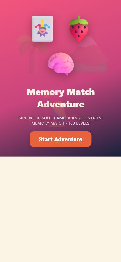 Fruit Memory Cards game screenshot